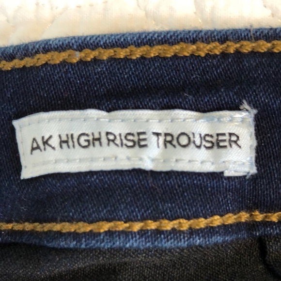 Anne Klein Dark Blue Sailor Flare Wide Leg Jeans Size 14 - Picture 10 of 13